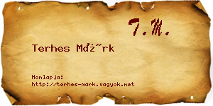 Terhes Márk névjegykártya